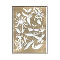 Picture of White Wash Florals II _GroupedProduct_Rectangle_Portrait_Canvas_Framed_