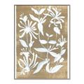 Picture of White Wash Florals II _GroupedProduct_Rectangle_Portrait_Canvas_Framed_