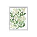 Picture of Watercolor Greens I _GroupedProduct_Rectangle_Portrait_Framed_Matted_