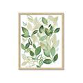 Picture of Watercolor Greens I _GroupedProduct_Rectangle_Portrait_Framed_Matted_