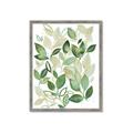 Picture of Watercolor Greens I _GroupedProduct_Rectangle_Portrait_Framed_Matted_