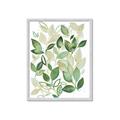 Picture of Watercolor Greens I _GroupedProduct_Rectangle_Portrait_Framed_Matted_