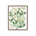 Picture of Watercolor Greens I _GroupedProduct_Rectangle_Portrait_Framed_Matted_
