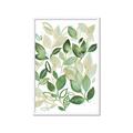 Picture of Watercolor Greens I _GroupedProduct_Rectangle_Portrait_Framed_Matted_
