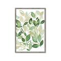 Picture of Watercolor Greens I _GroupedProduct_Rectangle_Portrait_Framed_Matted_