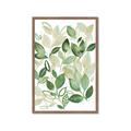 Picture of Watercolor Greens I _GroupedProduct_Rectangle_Portrait_Framed_Matted_