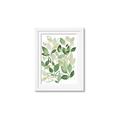 Picture of Watercolor Greens I _GroupedProduct_Rectangle_Portrait_Framed_Matted_