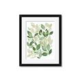 Picture of Watercolor Greens I _GroupedProduct_Rectangle_Portrait_Framed_Matted_