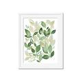 Picture of Watercolor Greens I _GroupedProduct_Rectangle_Portrait_Framed_Matted_