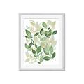 Picture of Watercolor Greens I _GroupedProduct_Rectangle_Portrait_Framed_Matted_