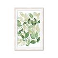 Picture of Watercolor Greens I _GroupedProduct_Rectangle_Portrait_Framed_Matted_