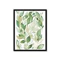 Picture of Watercolor Greens II _GroupedProduct_Rectangle_Portrait_Framed_Matted_