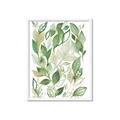 Picture of Watercolor Greens II _GroupedProduct_Rectangle_Portrait_Framed_Matted_