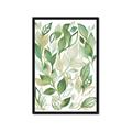 Picture of Watercolor Greens II _GroupedProduct_Rectangle_Portrait_Framed_Matted_
