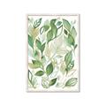 Picture of Watercolor Greens II _GroupedProduct_Rectangle_Portrait_Framed_Matted_