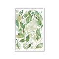 Picture of Watercolor Greens II _GroupedProduct_Rectangle_Portrait_Framed_Matted_