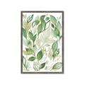 Picture of Watercolor Greens II _GroupedProduct_Rectangle_Portrait_Framed_Matted_