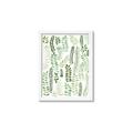 Picture of Watercolor Greens II _GroupedProduct_Rectangle_Portrait_Framed_Matted_