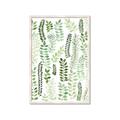 Picture of Watercolor Greens II _GroupedProduct_Rectangle_Portrait_Framed_Matted_