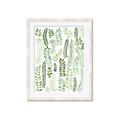 Picture of Watercolor Greens II _GroupedProduct_Rectangle_Portrait_Framed_Matted_