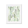 Picture of Watercolor Greens II _GroupedProduct_Rectangle_Portrait_Framed_Matted_