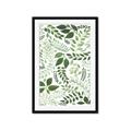 Picture of Watercolor Ferns II _GroupedProduct_Rectangle_Portrait_Framed_Matted_