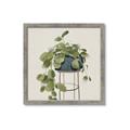 Picture of Plant in Black Pot II _GroupedProduct_Square_Framed_Matted_