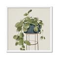 Picture of Plant in Black Pot II _GroupedProduct_Square_Framed_Matted_