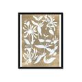 Picture of White Wash Florals II _GroupedProduct_Rectangle_Portrait_Framed_Matted_
