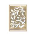 Picture of White Wash Florals II _GroupedProduct_Rectangle_Portrait_Framed_Matted_