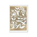 Picture of White Wash Florals II _GroupedProduct_Rectangle_Portrait_Framed_Matted_