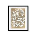 Picture of White Wash Florals II _GroupedProduct_Rectangle_Portrait_Framed_Matted_