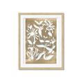 Picture of White Wash Florals II _GroupedProduct_Rectangle_Portrait_Framed_Matted_