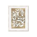 Picture of White Wash Florals II _GroupedProduct_Rectangle_Portrait_Framed_Matted_