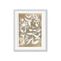 Picture of White Wash Florals II _GroupedProduct_Rectangle_Portrait_Framed_Matted_