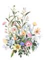 Picture of Wild Flower Bouquet II _GroupedProduct_Rectangle_Portrait_Unframed_Print_Only_