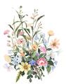 Picture of Wild Flower Bouquet II _GroupedProduct_Rectangle_Portrait_Unframed_Print_Only_