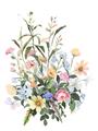 Picture of Wild Flower Bouquet II _GroupedProduct_Rectangle_Portrait_Unframed_Print_Only_