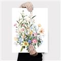 Picture of Wild Flower Bouquet II _GroupedProduct_Rectangle_Portrait_Canvas_