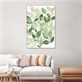 Picture of Watercolor Greens I _GroupedProduct_Rectangle_Portrait_Canvas_Framed_