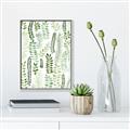 Picture of Watercolor Greens II _GroupedProduct_Rectangle_Portrait_Canvas_Framed_