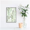 Picture of Watercolor Greens II _GroupedProduct_Rectangle_Portrait_Canvas_Framed_