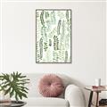 Picture of Watercolor Greens II _GroupedProduct_Rectangle_Portrait_Canvas_Framed_