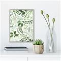 Picture of Watercolor Ferns II _GroupedProduct_Rectangle_Portrait_Canvas_Framed_
