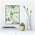 Picture of Watercolor Ferns II _GroupedProduct_Rectangle_Portrait_Canvas_Framed_