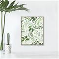 Picture of Watercolor Ferns II _GroupedProduct_Rectangle_Portrait_Canvas_Framed_