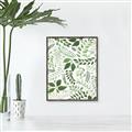 Picture of Watercolor Ferns II _GroupedProduct_Rectangle_Portrait_Canvas_Framed_