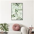 Picture of Watercolor Ferns II _GroupedProduct_Rectangle_Portrait_Canvas_Framed_