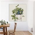 Picture of Plant in Black Pot II _GroupedProduct_Square_Canvas_Framed_