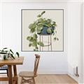 Picture of Plant in Black Pot II _GroupedProduct_Square_Canvas_Framed_